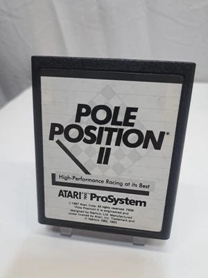 Pole Position II Atari 7800 1986 Cartridge Only Tested Working - Image 1 of 3
