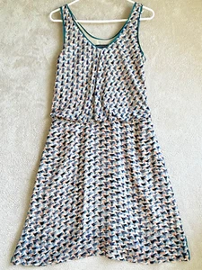 Marc By Marc Jacobs Puzzle Print Devore Velvet Dress Vintage Rose Multi Size 8 - Picture 1 of 17