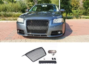 Kühlergrill Wabengrill Grill Emblemhalter passend für Audi A3 8P NUR S-Line - Picture 1 of 10