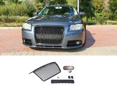 GOINGFAST Pour Audi A3 8P Sportback S-Line Calandre Grille Nid D'abeille Sans Sigle 05-08