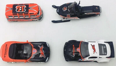 ERTL COLLECTIBLES AND PRESS PASS INC. Cincinnati Bengals Die Cast Vehicle 4 Piece Set