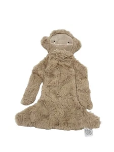 Slumberkins Yeti Bigfoot Tan Snuggler Baby Lovey Security Blanket 14" Plush Soft - Picture 1 of 9