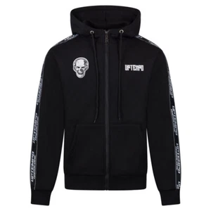 UPTEMPO Ziphoodie "Headphones" | Black | Herren Gabber Hardcore Schwarz - Bild 1 von 3