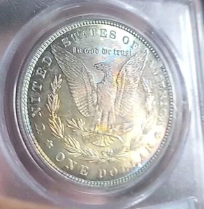 SOLDMorgan Silver Dollar PCGS MSToned Blazing PetetheGreek - Picture 1 of 1