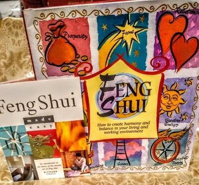 FENG SHUI BOOKS ~ Creating Harmony / Feng Shui Made Easy ~ 2 Book Set Foto 1 de 4