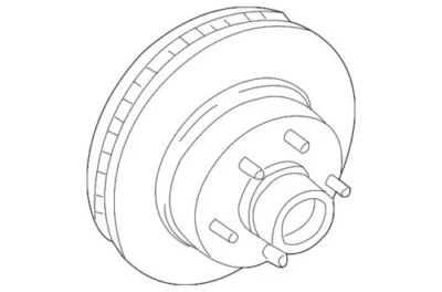 Genuine GM 1991-2002 Chevrolet GMC Express Savana LS Rotor Disc Brake 19202726 - Image 1 of 2