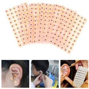 600pcs Disposable Ear Press Seeds Acupuncture Vaccaria Plaster Bean Massag-lt