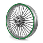 Set Trims Wheels 14/16 TECHNO Green For Honda 125 Nss Strength 2014-2022
