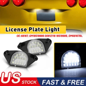 For Chevy Corvette/Impala/Monte Carlo [FULL LED] License Plate Lights Tag Lamps - Picture 1 of 12