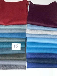 Premium Wool Fabric 20 Pieces 40 x 40 cm (not Felt) - Picture 1 of 9