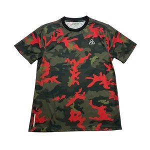 Polo Sport Ralph Lauren Shirt Boys Large L Green Red Camo Performance Camouflage - Picture 1 of 12