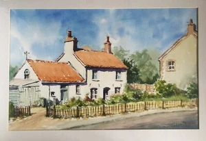 Original Watercolour Painting 'Norfolk Cottage, Docking' - Picture 1 of 6