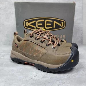 Keen Womens Work Shoes Boots Mesa ESD Steel Toe Women's 5.5M Brown Safety - Picture 1 of 10