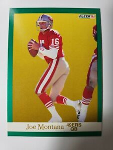 1991 Fleer Joe Montana card #360