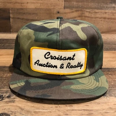 Gorra de colección Croisant Subasta Realty Gorra Snapback para hombre Camuflada K Productos EE. UU. - LEER Foto 1 de 4