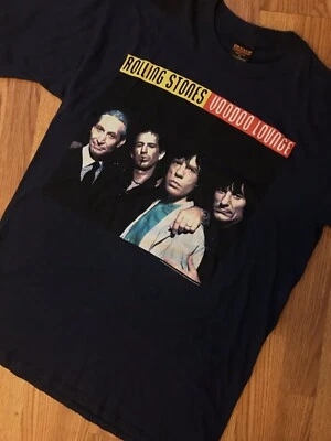Vintage OG 90’s 94 95 Rolling Stones Voodoo Lounge Tour T-Shirt Band Rock RARE - Imagem 1 de 4