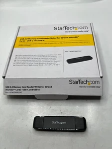 StarTech USB 3.0 Memory Card Reader for SD and microSD Cards USB-C and USB-A - Picture 1 of 9