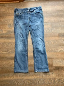 Silver Jeans Suki Flap 17" Embellished pocket  Women’s Jeans Size 31 HEMMED - Picture 1 of 13