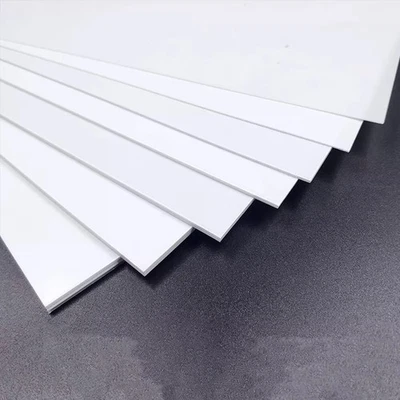 4Pcs 8"x8"x0.04" White ABS Sheet Plastic Plate Board DIY Model Building Craft - Image 1 of 4