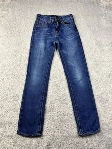 7 For All Mankind Jeans Girls Size 10 Slimmy Blue Denim Youth - Picture 1 of 11