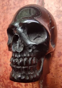 SMALL HUMAN SKULL - Cool Gothic Goth Macabre Decoration Momento Mori Ornament - Picture 1 of 14