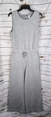 Mono Spanx Air Essential sin mangas pierna ancha M gris jaspeado elástico para mujer Foto 1 de 4