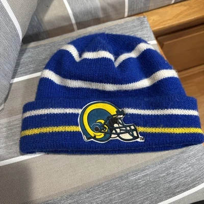 Gorro de fieltro vintage LA Rams logotipo 7 talla única para la mayoría de los logotipos atléticos Foto 1 de 4