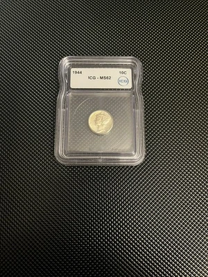 1944 Mercury Silver Dime, ICG MS62 - Image 1 of 2