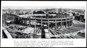 1947 -- LA ROTONDE D AVIGNON VUE GENERALE DU CHANTIER 3Q545 - Picture 1 of 1