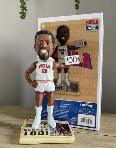 WILT “The Stilt” CHAMBERLAIN Philadelphia 76ers 100 POINT GAME Bobblehead NIB! Cover