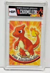 Tarjeta Pokémon Charmeleon Topps #5 Serie de Animación de TV 1 LOGOTIPO AZUL #05 TARJETA DE PC HGA - Imagen 1 de 4