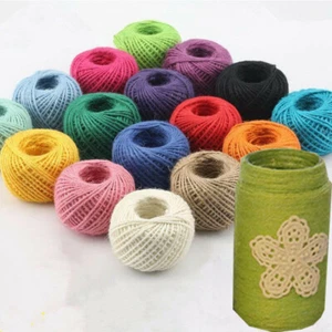 DIY 50M Gift String Cord Jute Twine Rope 3Ply Burlap Decor Craft Natural Fiber - Picture 1 of 22
