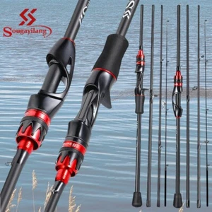 Sougayilang Casting Spinning Rods for Lure Fishing 7ft UltraLight Carbon Fiber - Picture 1 of 11