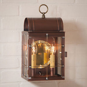 Toll House Wall lantern light in Antique Copper