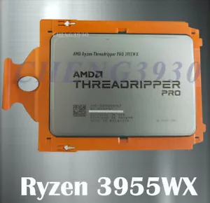 AMD Ryzen Threadripper Pro 3955wx  CPU 3.9ghz 16-core swrx8 interface processor - Picture 1 of 1
