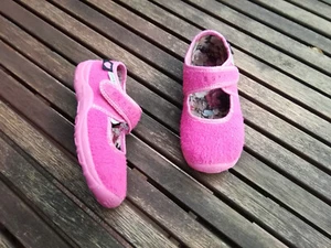 Schöne Esprit Kinder Hausschuhe Ballerinas Mädchen Glitzer rosa 25 sehr süß - Bild 1 von 3