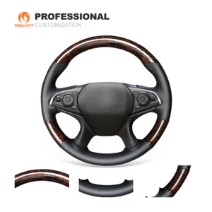 Wood Grain Carbon Fiber Leather Car Steering Wheel Cover for Buick Lacrosse 2016 - Bild 1 von 8