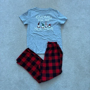 Kids Holiday Pajama Set by Wondershop by Target Short Sleeve Shirt Plaid Pants - Picture 1 of 6