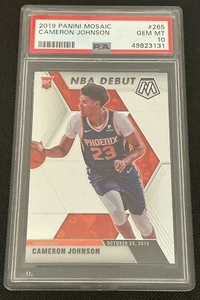 2019 Panini Mosaic Prizm Cameron Johnson ROOKIE RC #265 PSA 10 GEM MINT - Picture 1 of 2