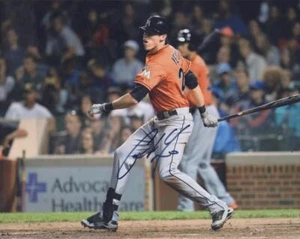 CHRISTIAN YELICH MIAMI MARLINS SIGNED AUTOGRAPHED 8X10 PHOTO W/ COA - Picture 1 of 1