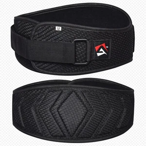 Weight lifting Belt Neoprene curved 6" Back Support Belt Fitness Excercise L - Bild 1 von 5