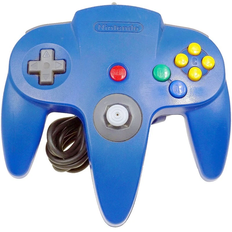 Nintendo 64 Original Official Blue Controller Bros Japan Import N64 Working - Image 1 of 1