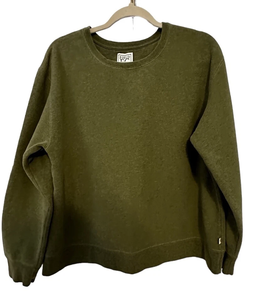 Винтажный свитшот 90-х Field Gear FG Crewneck оливковый мягкий размер XLARGE - Изображение 1 из 4