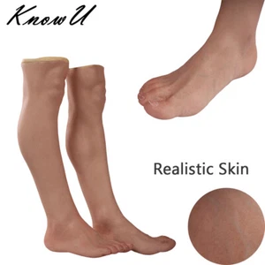 Silicone Prosthetic Foot Realistic Skin Artificial Prosthetic Legs Cover Scars - Picture 1 of 18