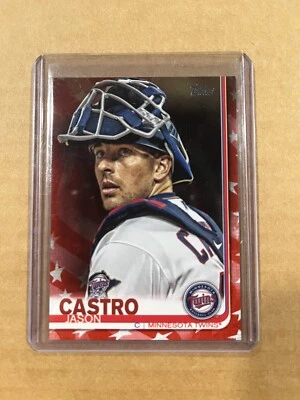 2019 Topps Series 2 Jason Castro Independence Day /76 #406 Minnesota Twins - Image 1 of 2
