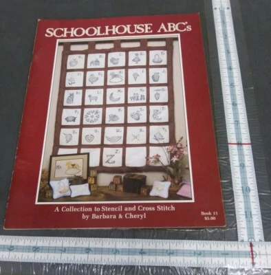 SCHOOLHOUSE ABC'S STENCIL CROSS STITCH PATTERN - Image 1 of 4