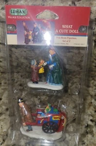 NEW Lemax Figure 2000 “What A Cute Toy Doll” #02417 Toy Cart, Child - Picture 1 of 2