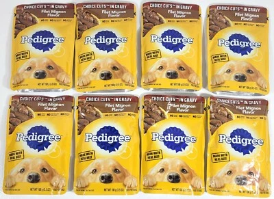 Pedigree Choice Cuts in Gravy Filet Mignon Flavor Adult Wet Dog Food 8 Pouches - Image 1 of 3
