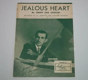 Jealous Heart von Jenny Lou Carson Klavier Noten Al Morgan 1944 - Bild 1 von 3