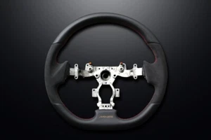 Volante de cuero MINE'S puntada roja para Nissan GT-R R35 ##875111033 - Imagen 1 de 9